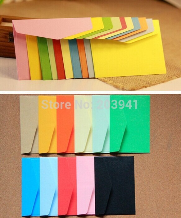 Vintage Candy Color Series Multifunções Mini Envelope Set, DIY, bonito, novo, 20Pcs, Lot, 120x83mm
