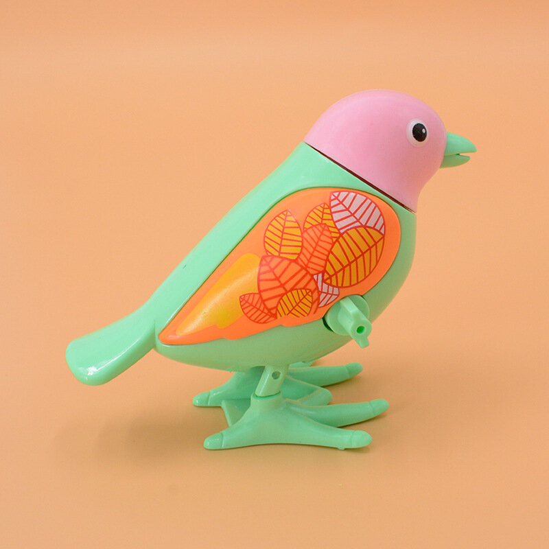 Novo relógio de brinquedo dos desenhos animados das crianças enrolamento criativo pulando pouco magpie pássaro quebra-cabeça pequeno animal presente do bebê