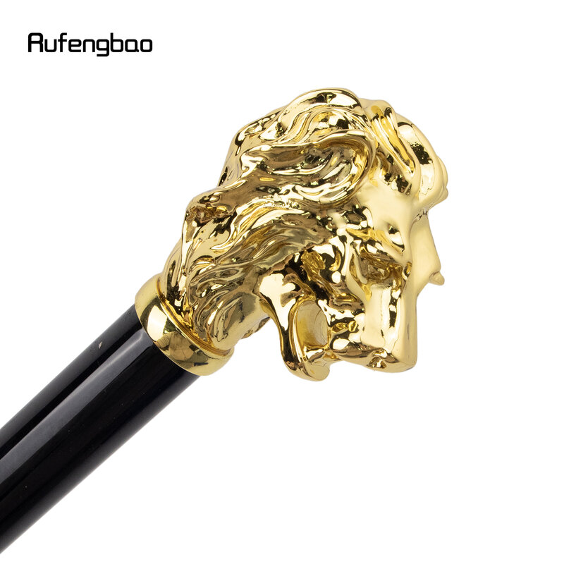 Автоматический ветрозащитный зонт с изображением золотого льва, увеличенный Зонт с длинной ручкой как для солнечных, так и для дождливых прогулок
