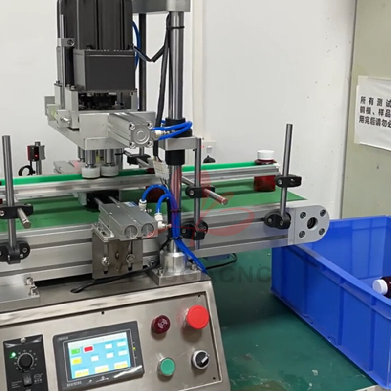 Wielofunkcyjny automatyczne urządzenie do zamykania do montażu linia produkcyjna kołpaka automatyczna butelka skręcającego maszyna uszczelniająca 220V 110V