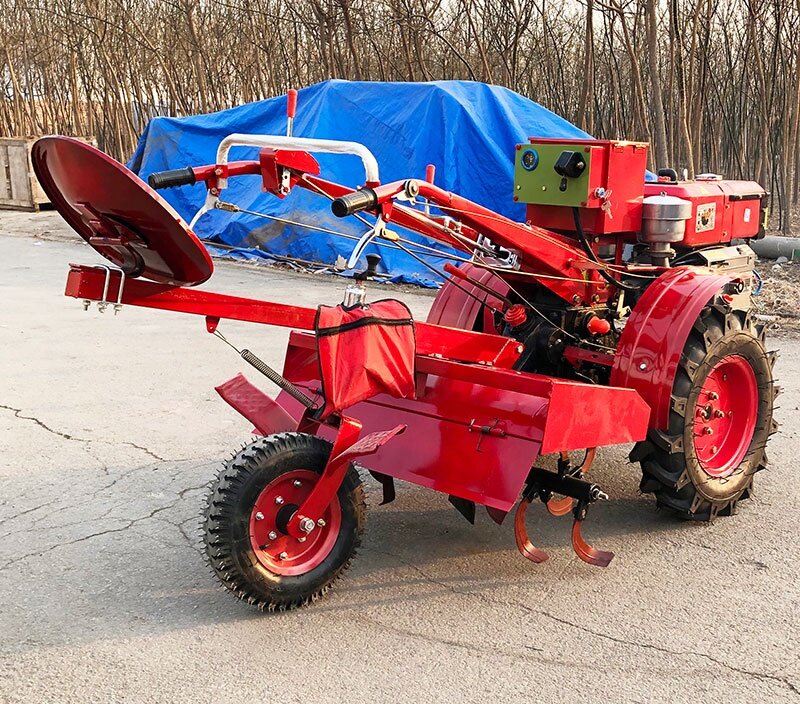 Mini tracteur de ferme à deux roues, tracteur à main polyvalent, 12HP, vente directe d'usine
