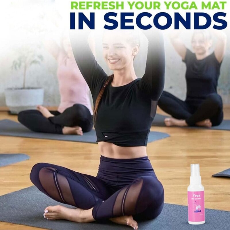 Limpiador líquido en aerosol para Yoga, refrescante, para uso diario, seguro para todas  esterillas de Yoga, aerosol de T84E