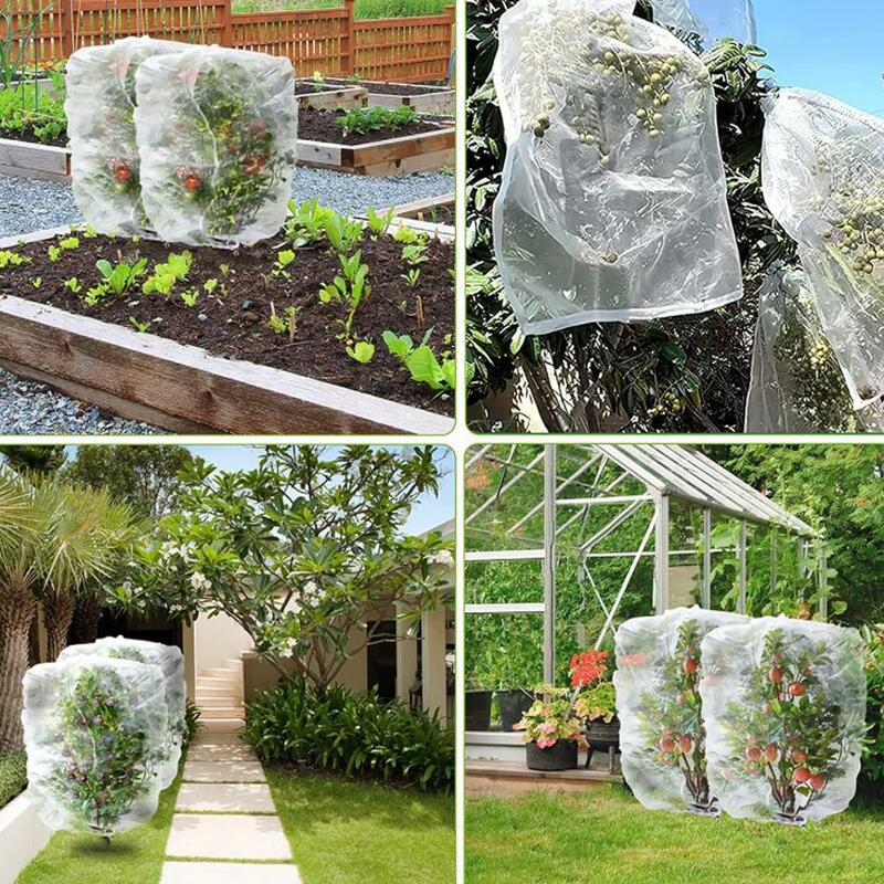 Insect-proof Net Cover With Drawstring Plant Greenhouse Breathable Cover Tree Insect Bird-proof Cover Garden Screen Fruit X5N0
