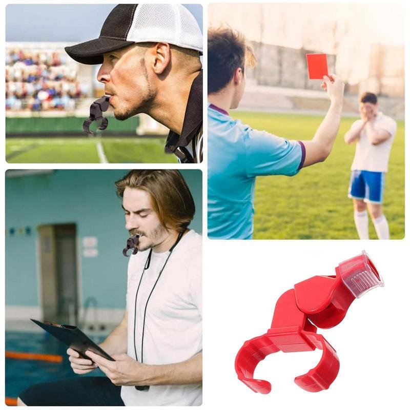 Silbato de dedo deportivo ajustable para árbitros, accesorios de Camping exterior para natación, competición, campo de fútbol