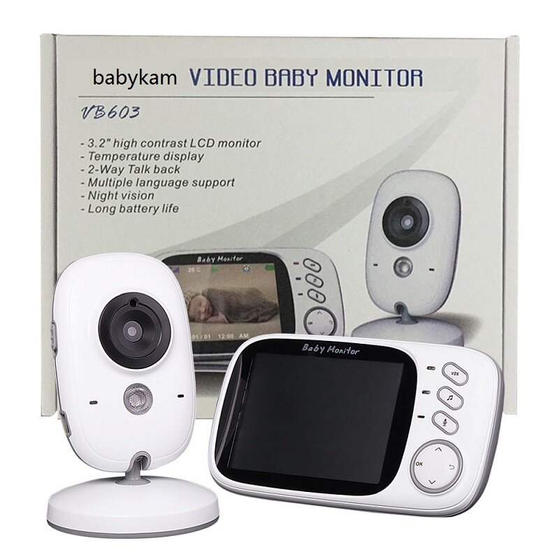 Video Baby Monitor a lungo raggio aggiornato gamma Wireless da 850 ', visione notturna, monitoraggio della temperatura e portatile