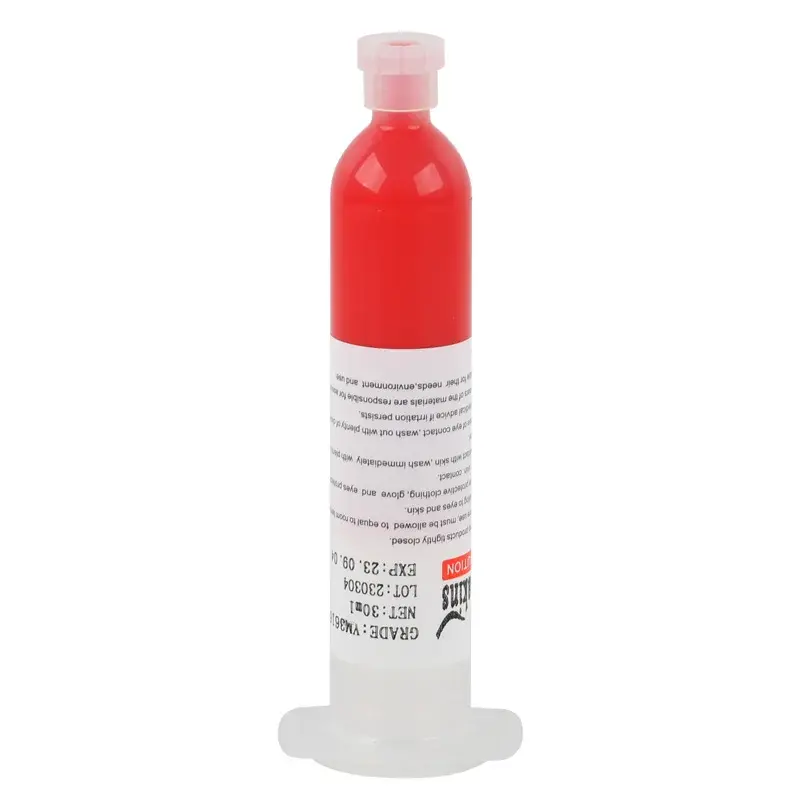 Venda quente vermelho cola adhensive 30ml para smt reparação bga reparação consumíveis