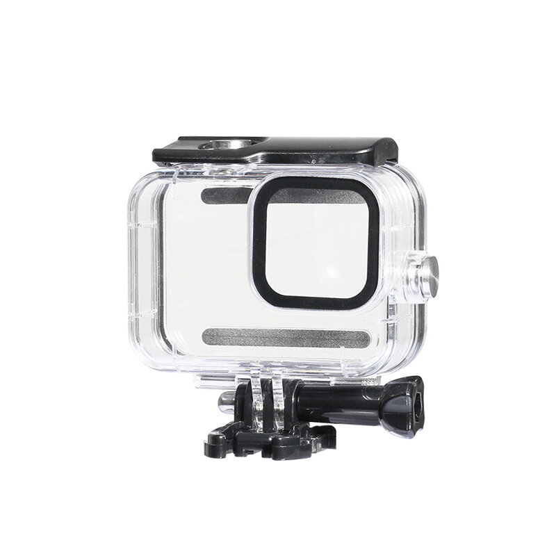 Tampa da caixa impermeável para GoPro Hero 8, Diving Underwater Case, filtro preto, Action Camera Acessório