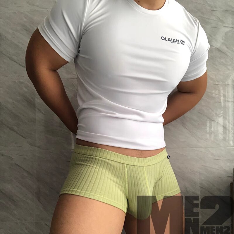 Kurze Boxershorts aus Baumwolle für Männer mit niedriger Taille