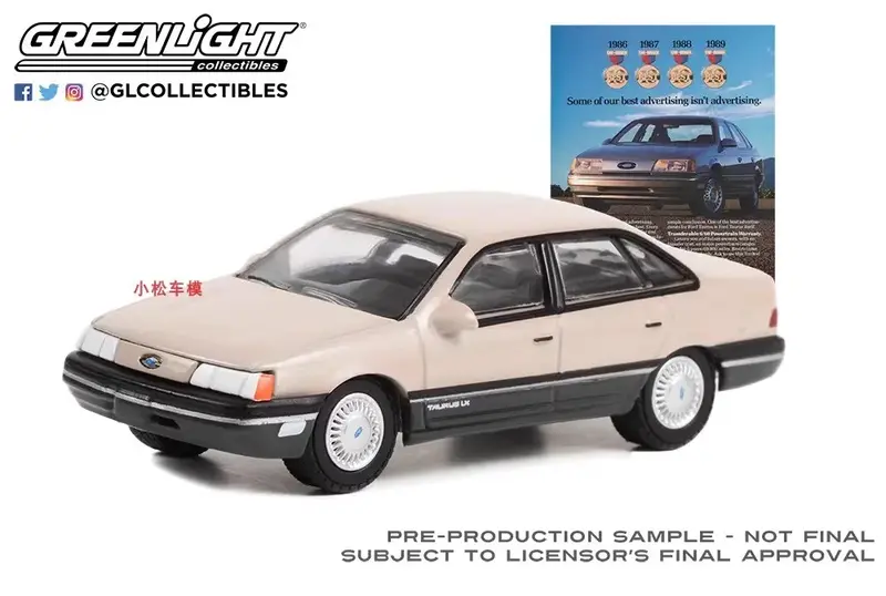 1:64 1989 Ford Taurus Diecast Metal Alloy Model Car Toys For Gift Collection W1277