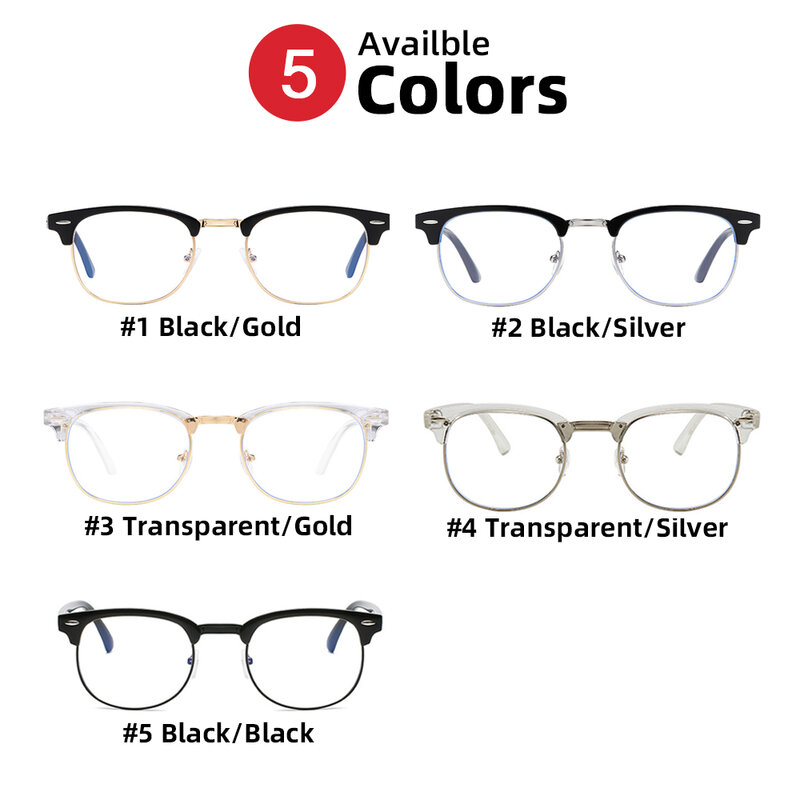 VIVIBEE kacamata Anti sinar biru Pria Wanita, kacamata game bingkai hitam bergaya Vintage untuk pria dan wanita