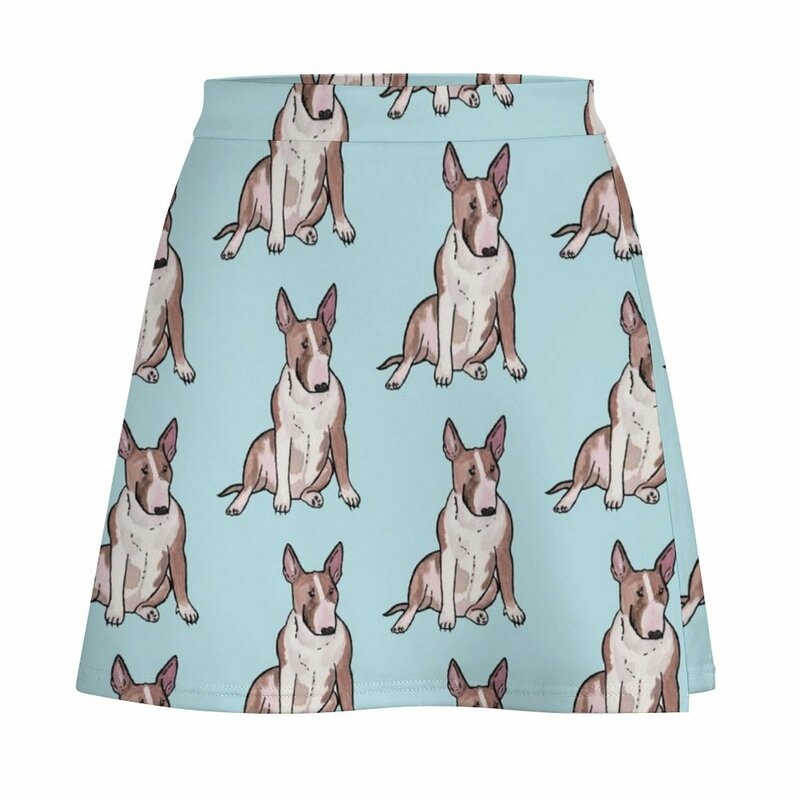 Minifalda de Bull Terrier para niñas, novedad en ropa, faldas elegantes para mujeres sociales