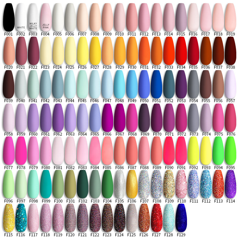 LILYCUTE-esmalte en Gel para uñas, barniz semipermanente con purpurina, Base y capa superior, UV, LED, para manicura artística, 184 colores, 7ML