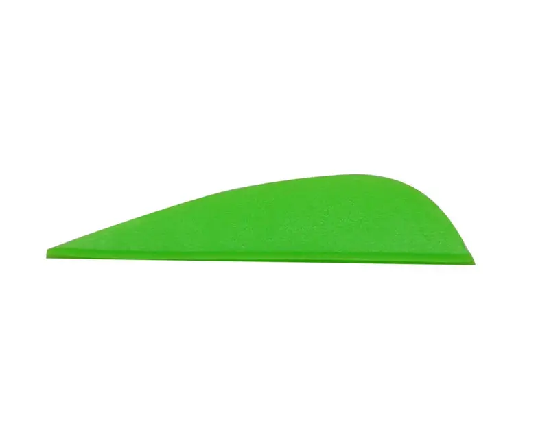 Toparchery-pluma de flecha de tiro con arco de 2,5/3/4/5 pulgadas, pluma de plástico de Color aleatorio, forma de gota para eje mixto de carbono/fibra de vidrio