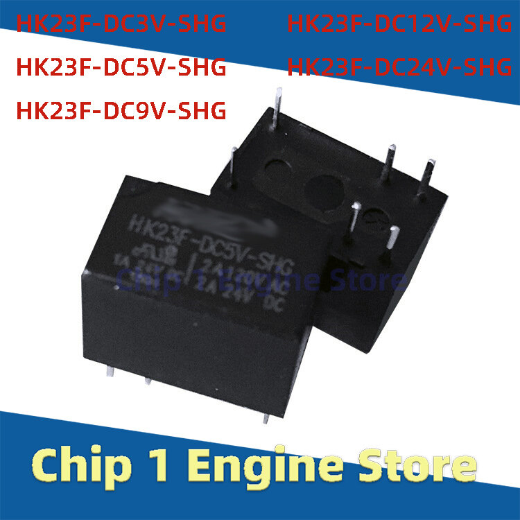 5PCS HK23F-DC3V-SHG HK23F-DC5V-SHG HK23F-DC9V-SHG HK23F-DC12V-SHG HK23F-DC24V-SHG small relay 2A 6 pin