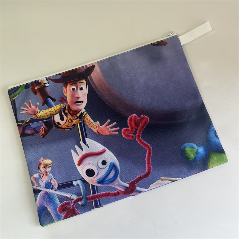 Disney Toy Story Woody M7760 Anime Briefcases Cartoon Makeup Bag Casual Pen Bags Storage Handbag Gift