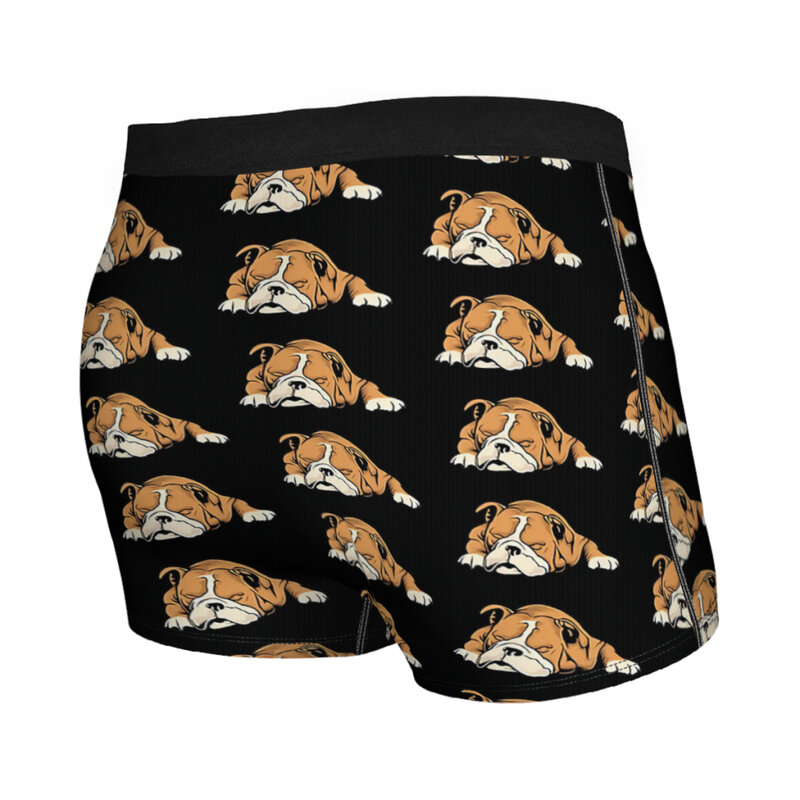English Bulldog  Underpants Homme Panties Man Underwear Ventilate Shorts Boxer Briefs