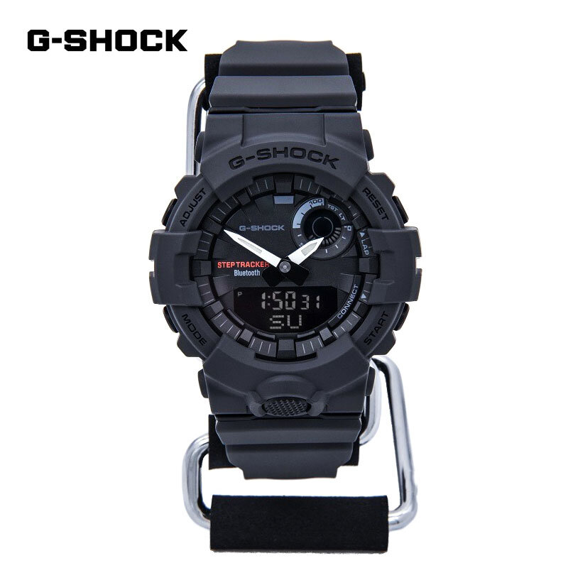G-SHOCK GBA 800 시리즈 시계 남성용, 다기능 야외 스포츠, 충격 방지 LED 듀얼 디스플레이 쿼츠 시계, 캐주얼 패션