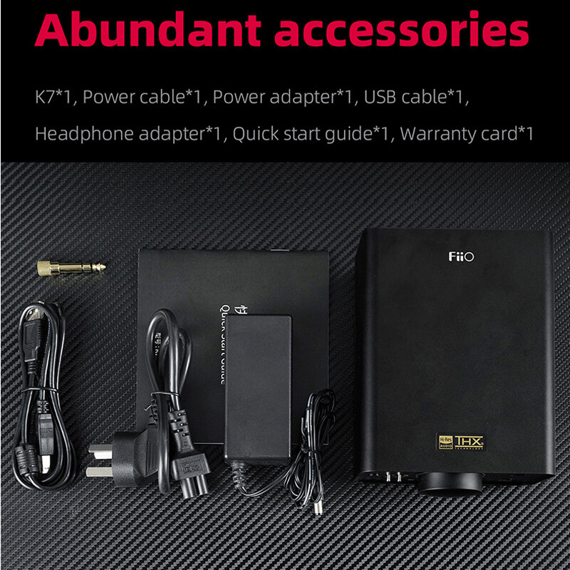 FiiO BT 밸런스드 하이파이 DAC 헤드폰 앰프, K7, K7, AK4493S * 2, XMOS XU208, PCM384kHz, DSD256, USB, 광, 동축, RCA 입력