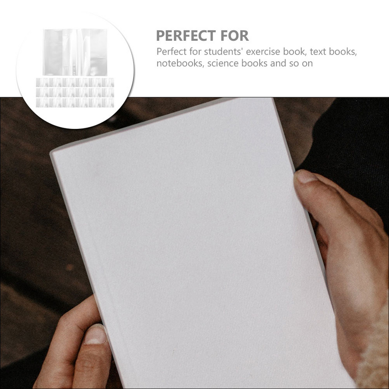 20 Pcs A5 Account Book Cover Sleeves Covers for Soft Books Textbooks Bookshel Self Adhesive Pp Hardcover