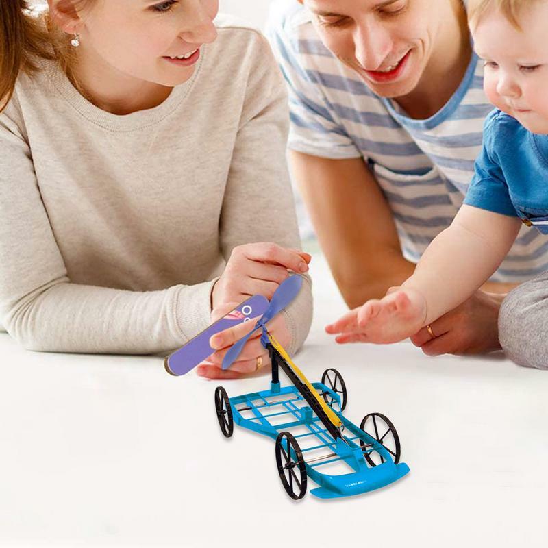 Kids Physics Learning Education Kit DIY Air Car Experiment Toy Science Experiment Educational Toy Gift STEAM School Project