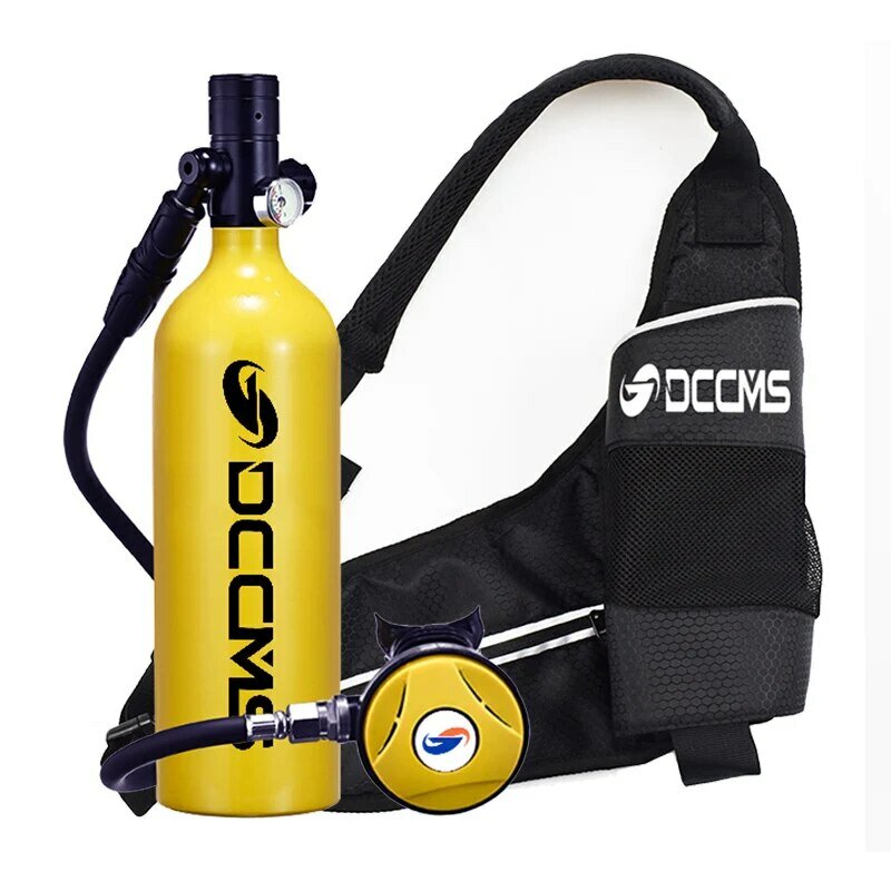 DCCMS Mini Diving Tank 1000ml Scuba Diving Tank Diving Equipment Snorkeling Equipment Can Be Inflated and Recycled