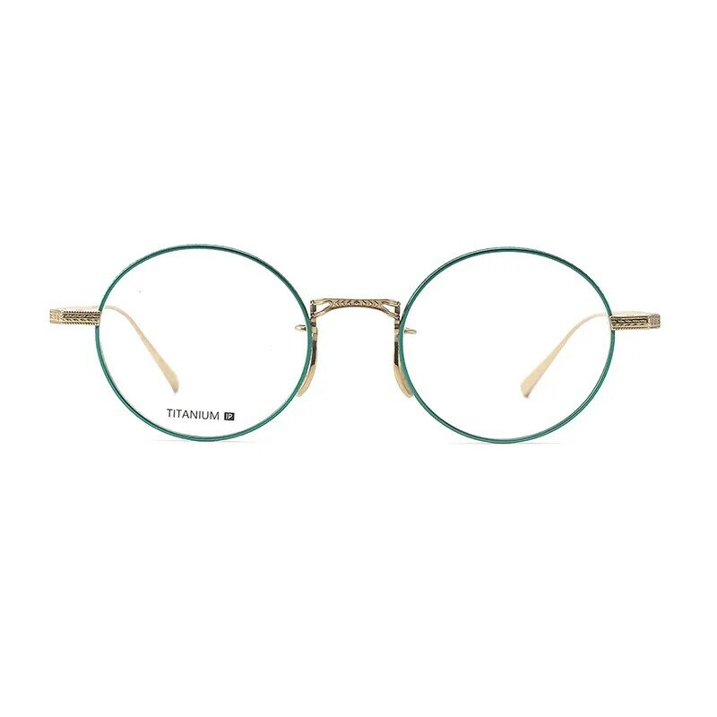 Monture de lunettes en titane pur pour hommes et femmes, lunettes rondes rétro à la main, lunettes optiques de lecture pour myopie, affaires de luxe, Japon, nouveau