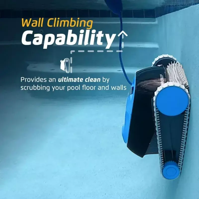 Dolphin Nautilus CC robot aspirapolvere per piscina tutte le piscine fino a 33 piedi-spazzola per arrampicata a parete