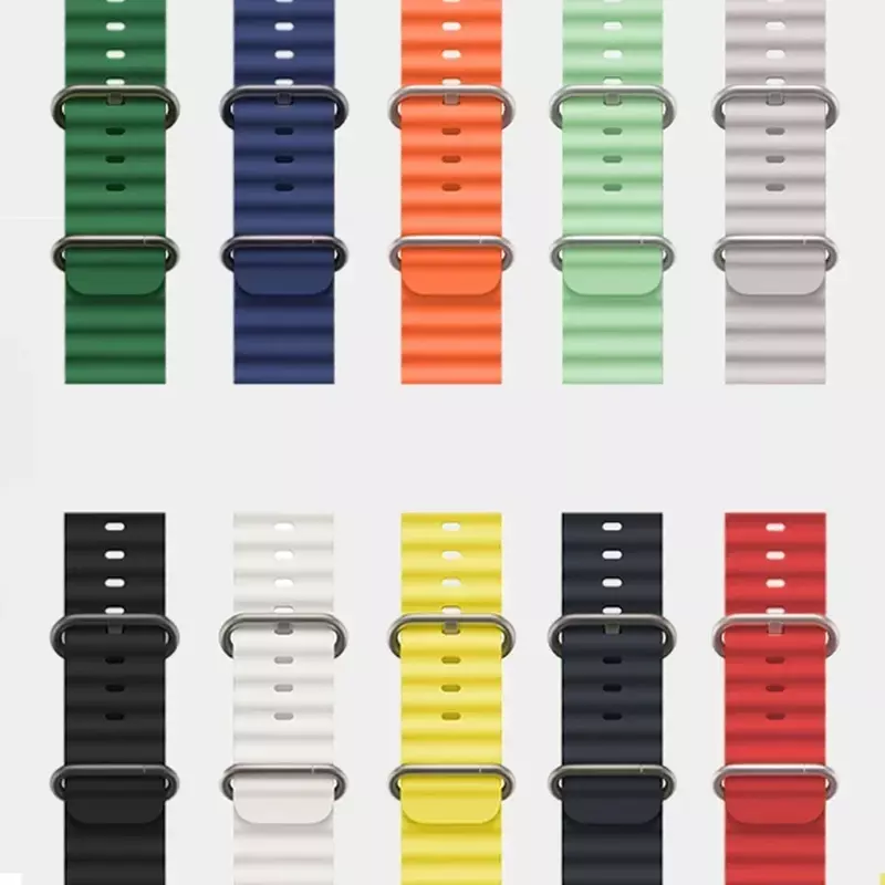 Bracelete Ocean para Apple Watch, Cinto Oceano, iWatch Series 9, 8, 7, Faixas SE, Original, 49mm, 44mm, 45mm, 41mm, 40mm, 38 milímetros, 44 milímetros, 45 milímetros, 1:1