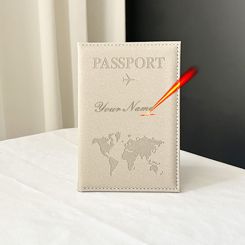 Porte-passeport personnalisé, couverture de passeport personnalisée, ensemble de voyage de fiançailles, cadeau de lune de miel et de Saint-Valentin, cadeaux de fête des patients, Mr & Mrs