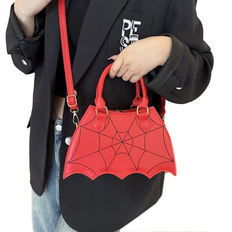 Umhängetasche aus PU-Leder, einzigartige Einkaufstasche, Handtasche in Fledermausform für den täglichen Gebrauch