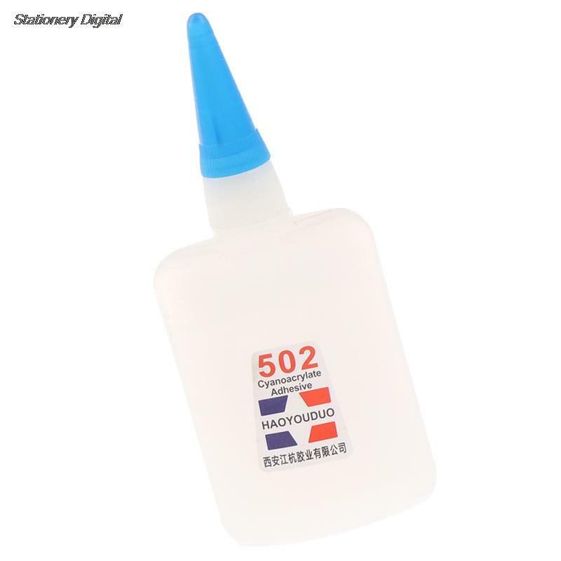 50g 502 Super Glue Instant Quick Dry Cyanoacrylate Strong Adhesive Quick Bond Leather Rubber Metal Office Supplies Fast Glue