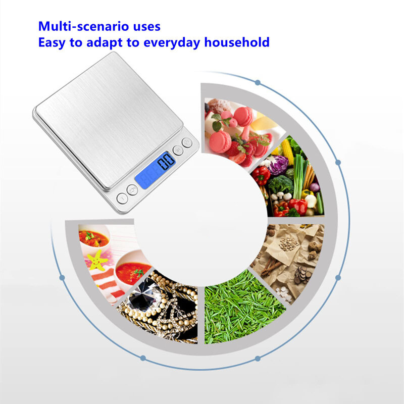 デジタルキッチンスケール3000g/ 0.1g,小型ジュエリースケール,食品の体重計,液晶/tareを使用したオンスのデジタルグラム