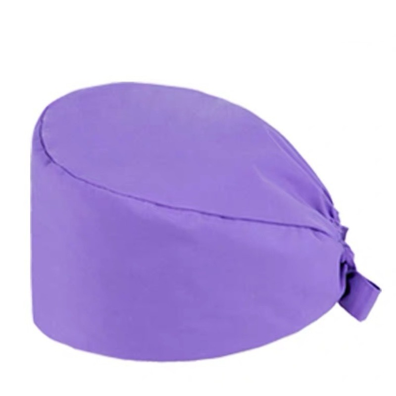 นุ่มหมวกพิมพ์พยาบาลเหงื่อ-ดูดซับ Head Wrap ผ้าขนหนูผ่าตัด Anti-สกปรกผ้าฝ้ายหมวกปุ่มหมวกผ่าตัด