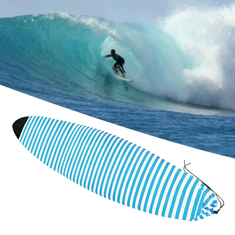 스트라이프 패턴 서핑 보드 양말 커버, 경량 운반 케이스