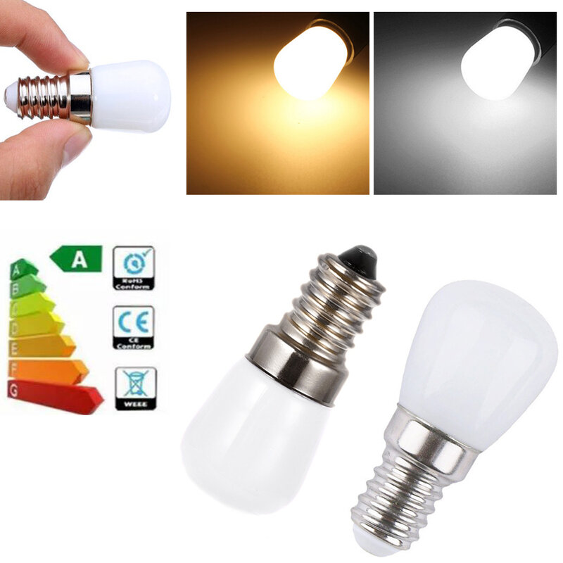 Mini ampoules LED E14 E12 T22 220V 110V 12V 24V 2835 SMD, lampe à vis pour réfrigérateur et congélateur, 2W