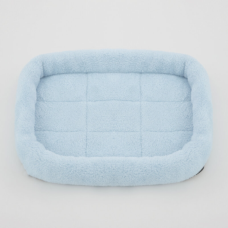 Soft Plush Square Dog Bed Mat เตียงสำหรับสุนัขแมวขนาดเล็กขนาดกลางขนาดใหญ่สัตว์เลี้ยง Sleep Calming Pad แมวสุนัข pet Supplies