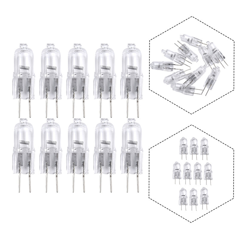 10pcs G4 12V 5W/10W/20W/30W/50W Halogen Lamp 2 Pin Light Bulb Replacement Accessories And Parts For Fragrance Light Ceiling Lamp