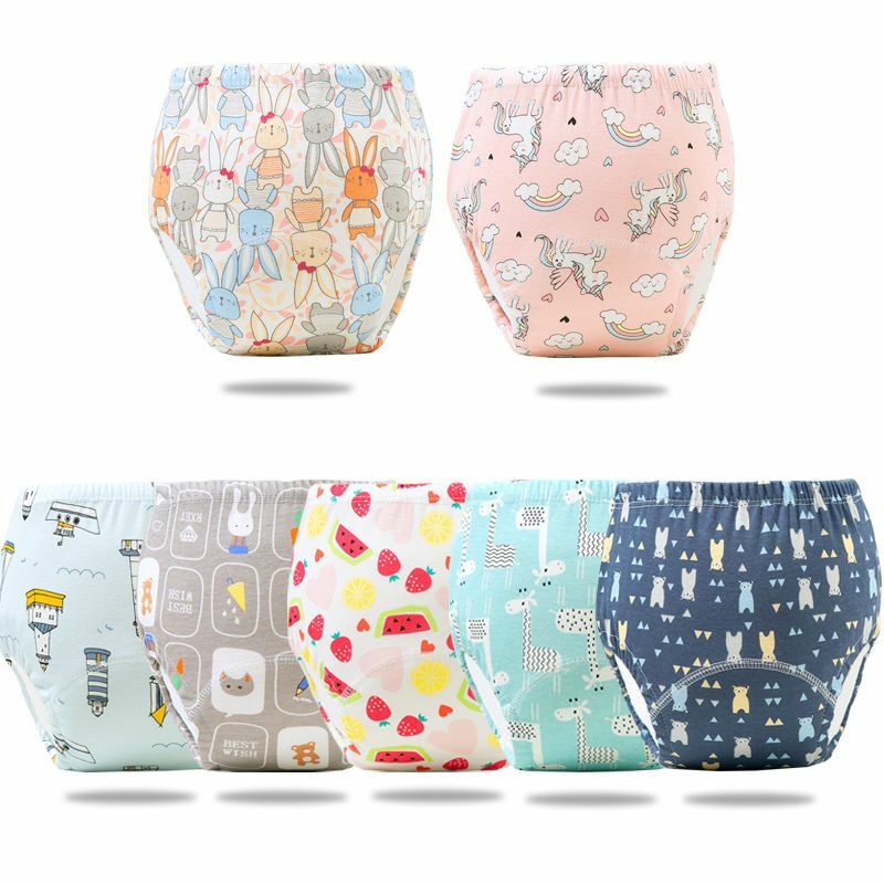 Reusable Elinfant Ecological Baby Diaper Training Pants Waterproof Washable Cotton Cleanliness Learning Panties Breathable Cloth
