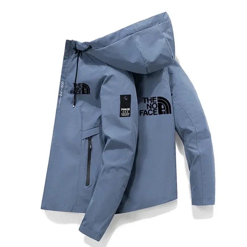 2024 nuova giacca da uomo antivento con cerniera di marca primaverile e autunnale giacca da Baseball con cappuccio Casual di alta qualità giacca sportiva all'aperto