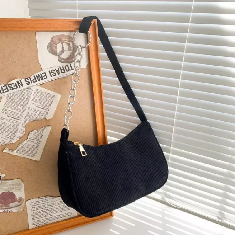 Bolso de mano de PANA con cremallera para mujer, bolsa de hombro informal, Color sólido, Vintage, a la moda
