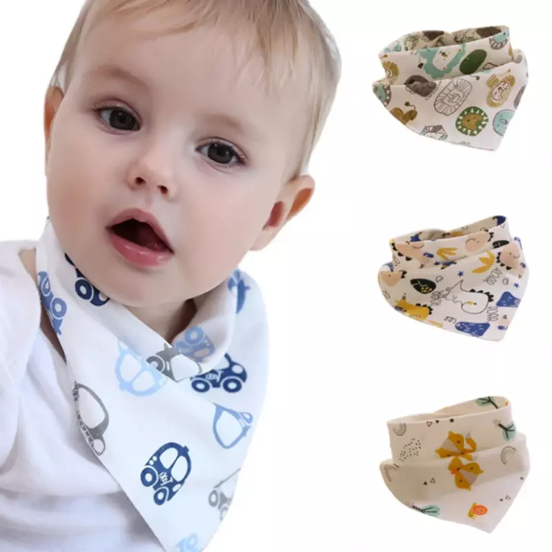 New Baby Bibs สามเหลี่ยมผ้าฝ้ายผ้าพันคอผ้าพันคอสำหรับชายหญิง Burp ผ้าผ้าพันคอเด็กอาหาร Collar อุปกรณ์ให้อาหารผ้าเช็ดตัวผ้าเช็ดตัว