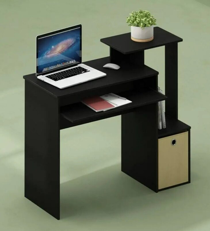 Simplistic Study Table, Espresso,Cheap Furniture