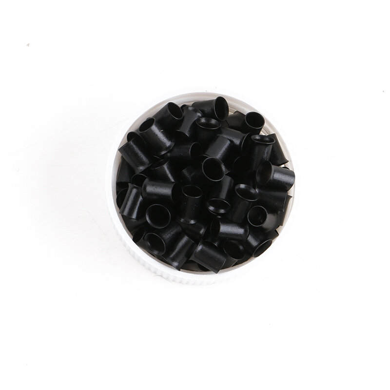 Micro anillos de cobre Acampanados para extensiones de cabello humano, accesorios de herramientas, 10000 unids/bolsa, 4,0x3,6x6,0mm