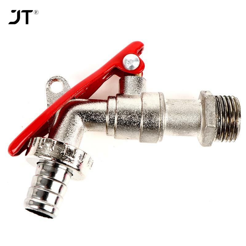 Alloy 1/2 Inch Brass Thread Water Tap Lockable Faucet Garden Hose Faucet with Lock Water Tank Connector Replacement Tools