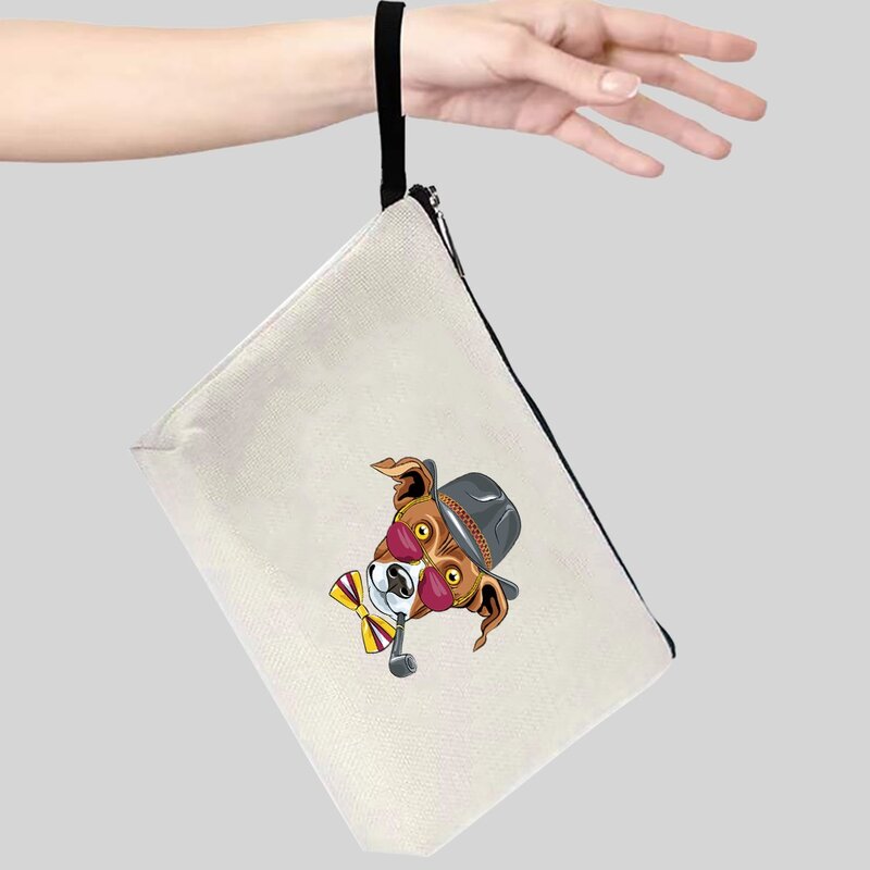 Cinghia borsa cosmetica modello cane donne trucco borsa da viaggio organizzatore portatile per borsa da toilette cosmetica organizzatore di articoli da toeletta di bellezza