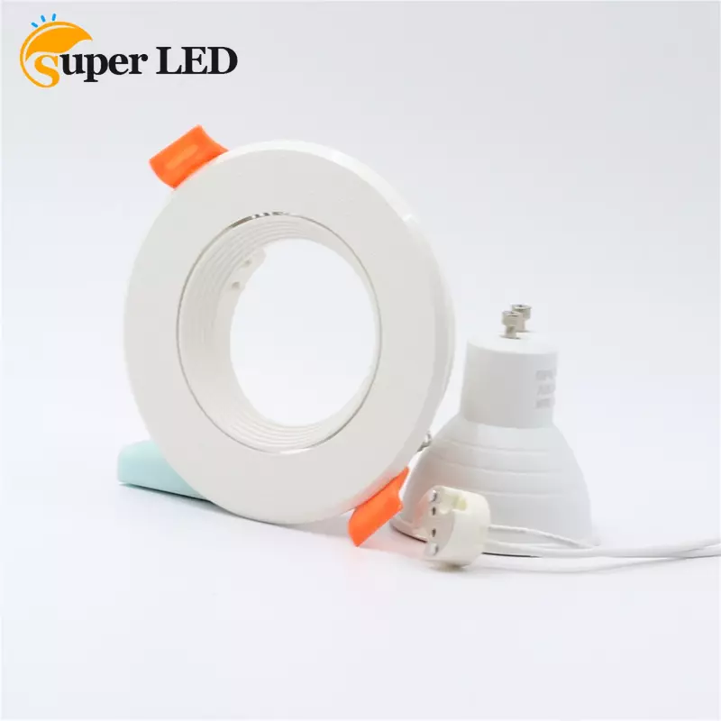 Round Gu10 Spot Bulb Recessed Led Ceiling Light Fixture Downlight MR16 Fitting Mounting Ceiling Spot Lights Frame