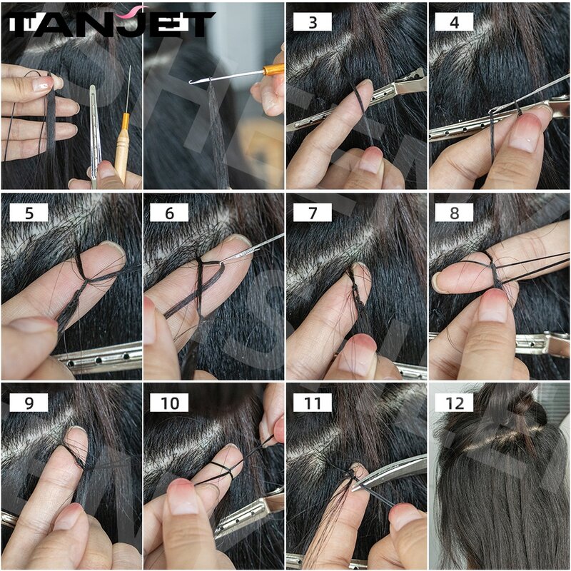 Extensiones de cabello negro con Micro plumas para mujer, cabello humano Real liso, no Remy, Invisible, interfaz Micro con trenzado gratis