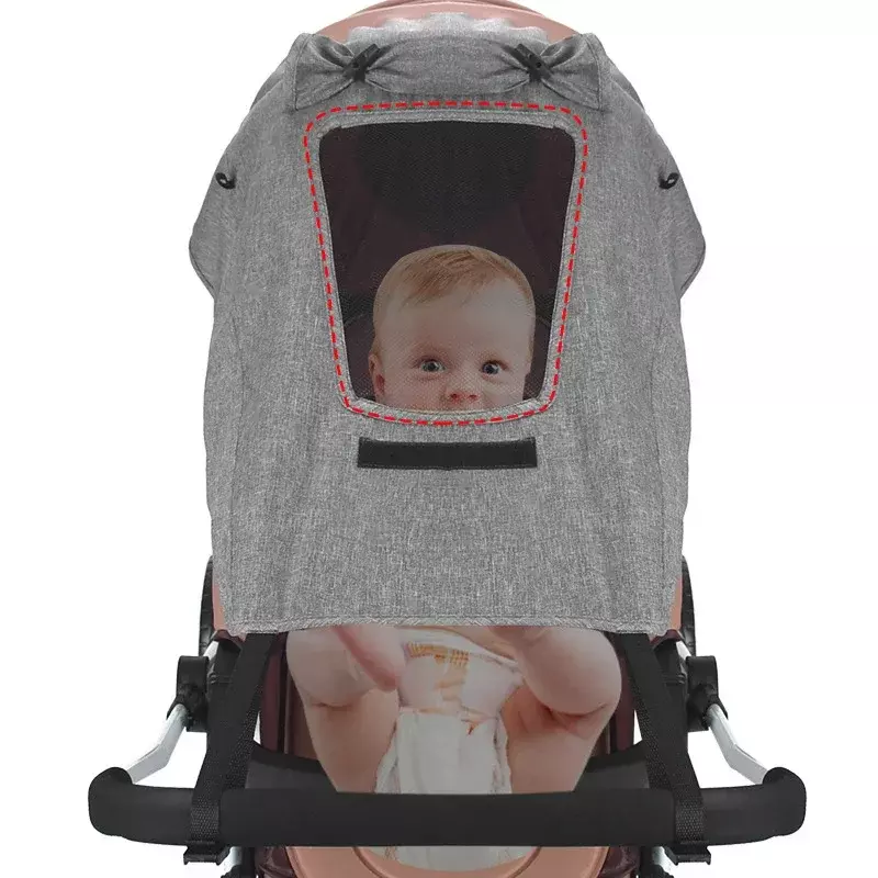 Bebê Stroller Toldo Acessórios, Sombreamento Anti-Ultraviolet Sun Cover, Anti-chuva Canopy, Carrinho De Bebê Universal
