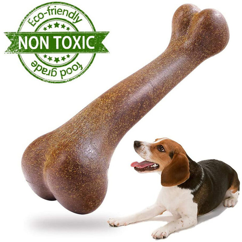 Natural Non-Toxic Dog Bone Mastigar Brinquedos, Quase indestrutível, Anti-mordida Puppy Toys, Jogo de Pet, Dental, Pequeno, Médio, Grande Cão