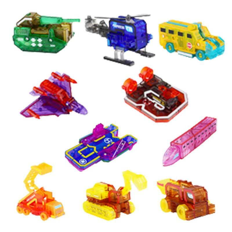Robots con números del alfabeto, figuras de acción transformables, juguetes, bloques de clase Stem para niños pequeños